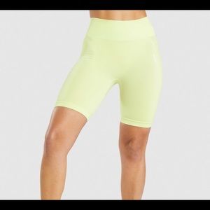 Gymshark Flex Cycling Shorts - Size Medium - Lime Green